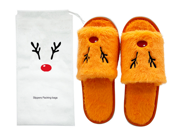 Winter Holiday Plush Slippers
