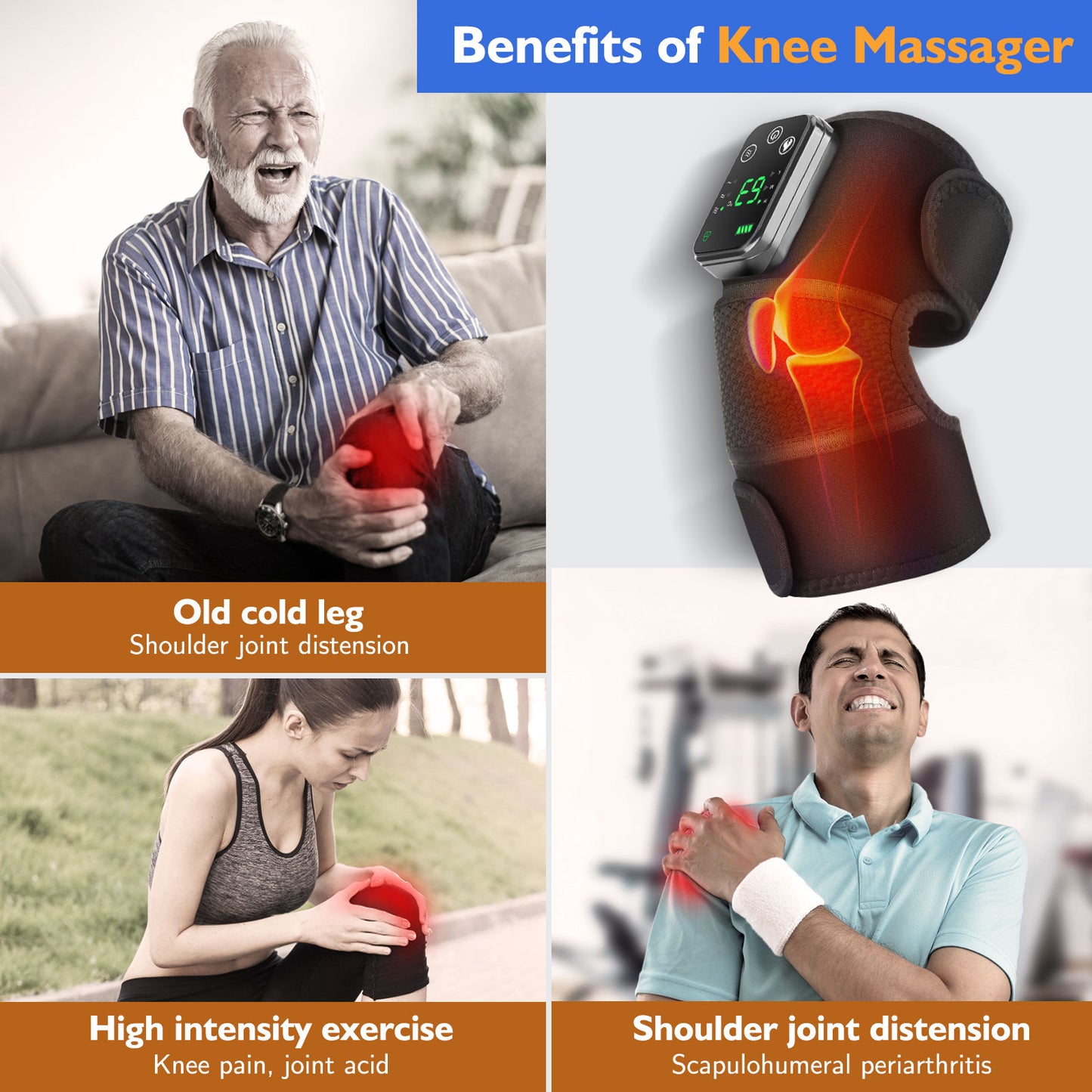 Electric Heated Knee Massager