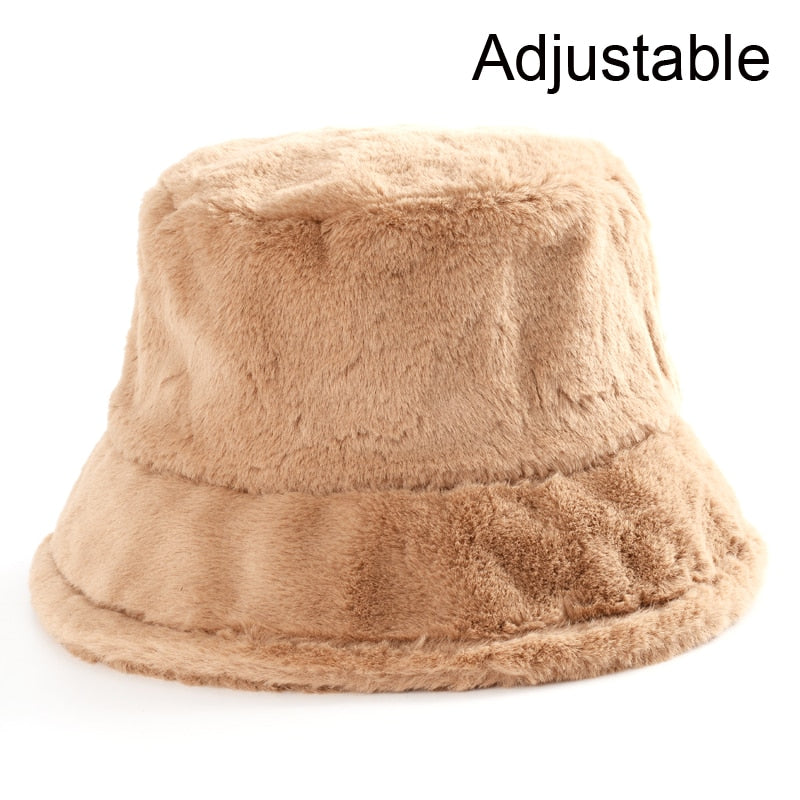 Fluffy Winter Bucket Hats