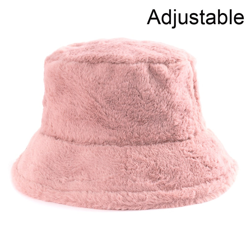 Fluffy Winter Bucket Hats