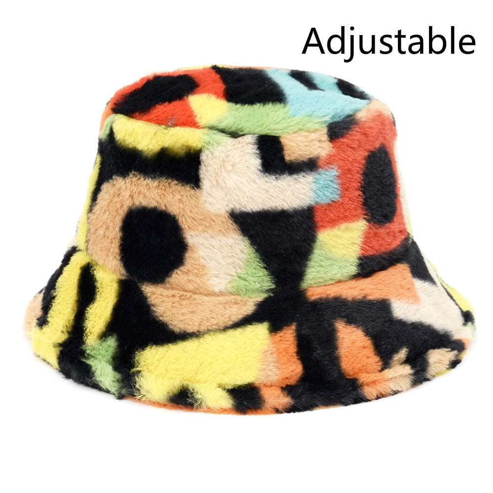 Fluffy Winter Bucket Hats