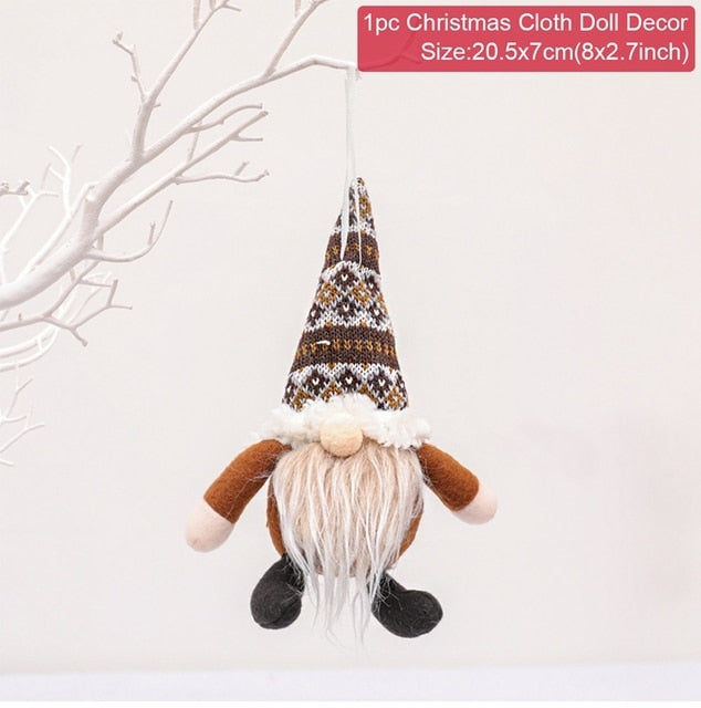 Gnome Christmas Ornament Dolls