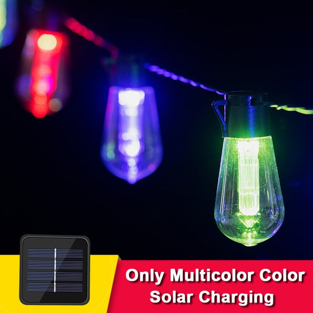 LED Solar Charging Teardrop Hanging Lights