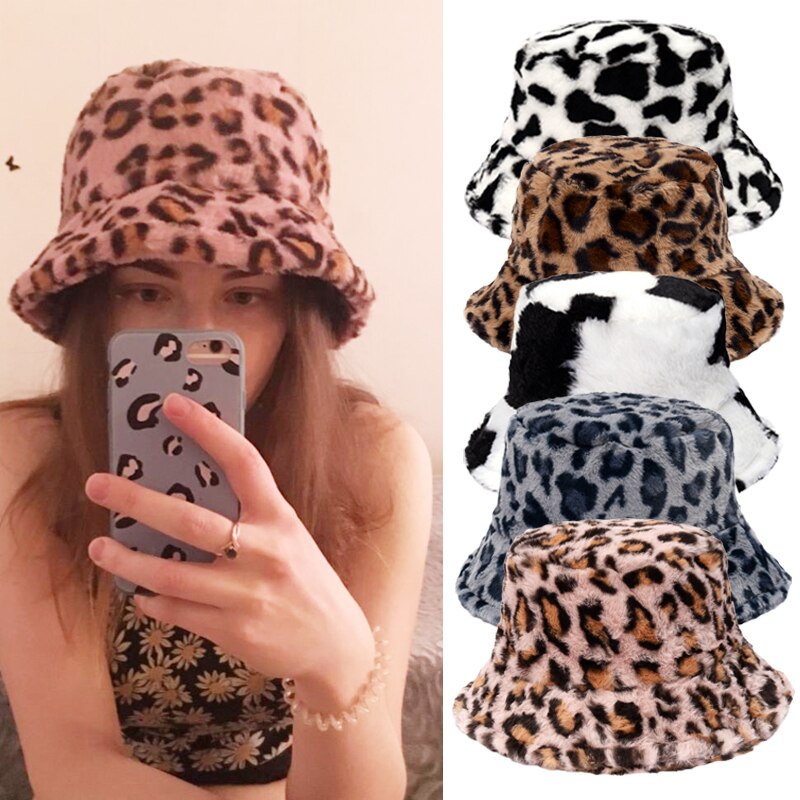 Fluffy Winter Bucket Hats