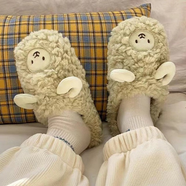 Fuzzy Animal Slippers