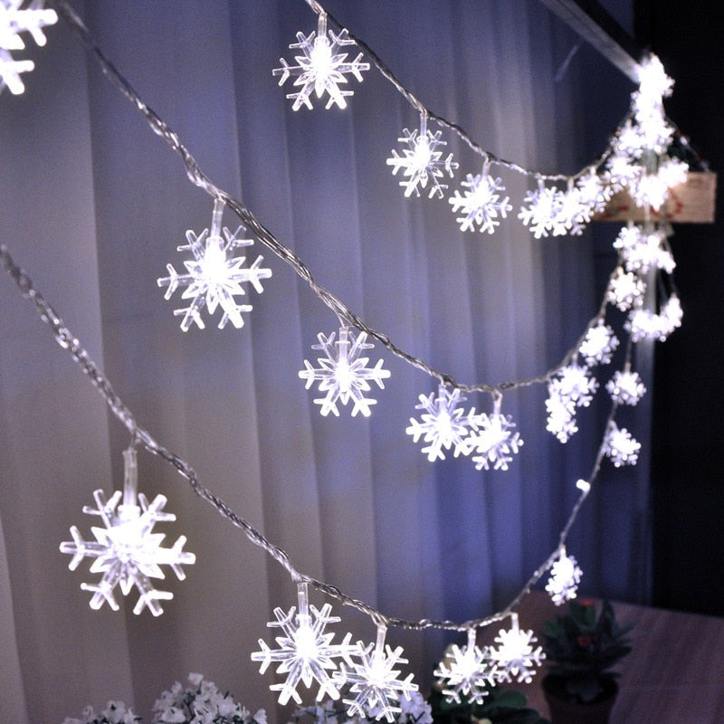 Snowflake LED Christmas Hanging Lights