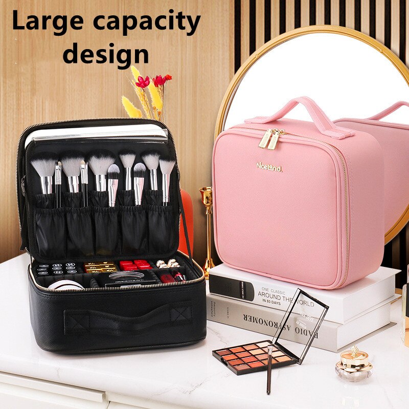 Light Up Smart LED Cosmetic Case with Mirror