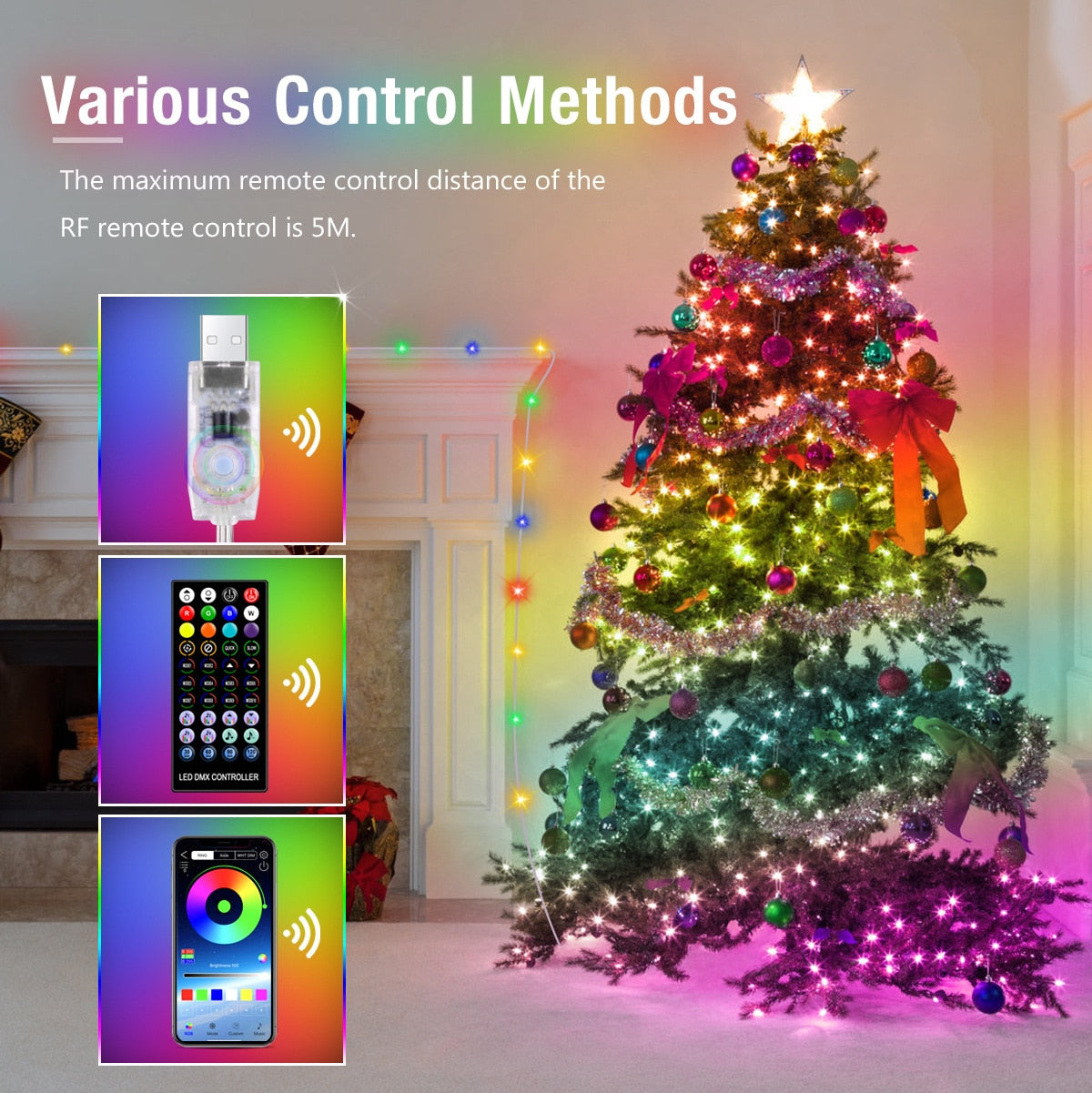 Smart LED Christmas Decoration Lights