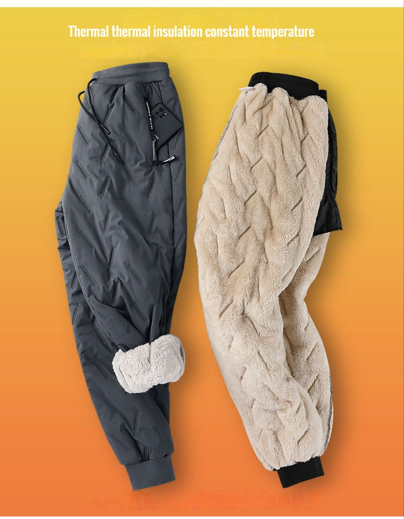 Winter Faux Lambswool Sweatpants