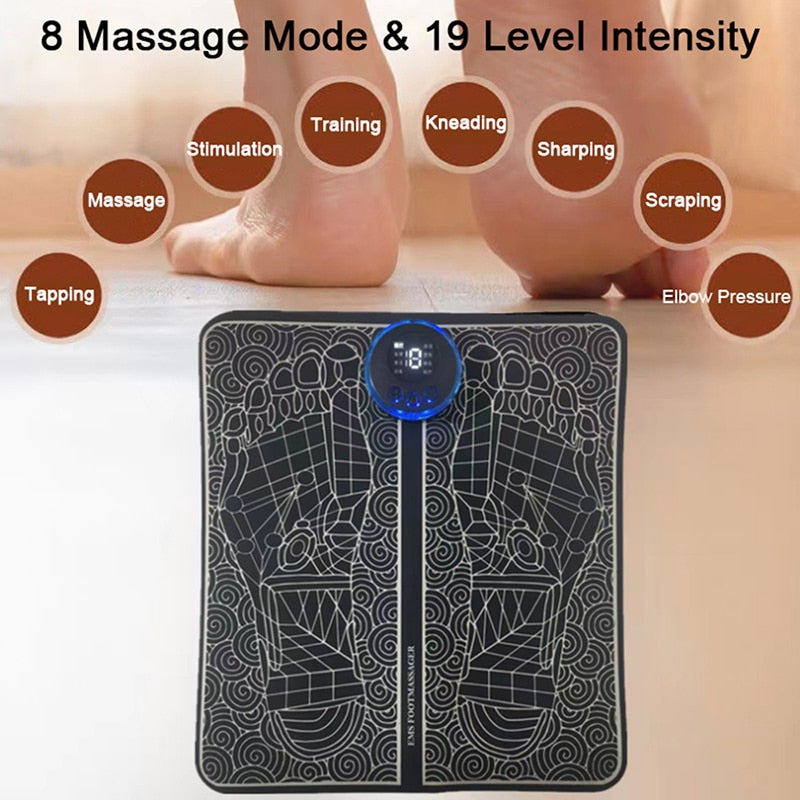 Portable Electric Foot Massager Pad